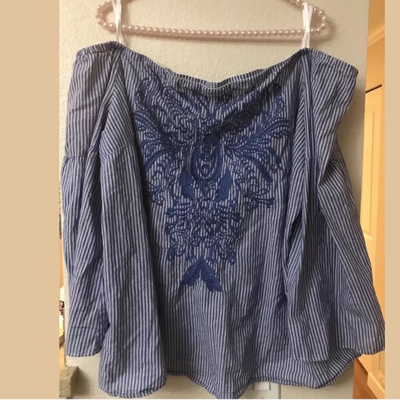 INC International Concepts Off-The-Shoulder Top - Picture 2 of 7